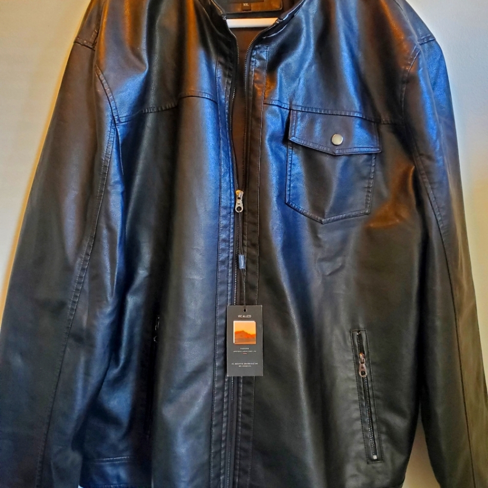 Men's NWT Pleather Jacket